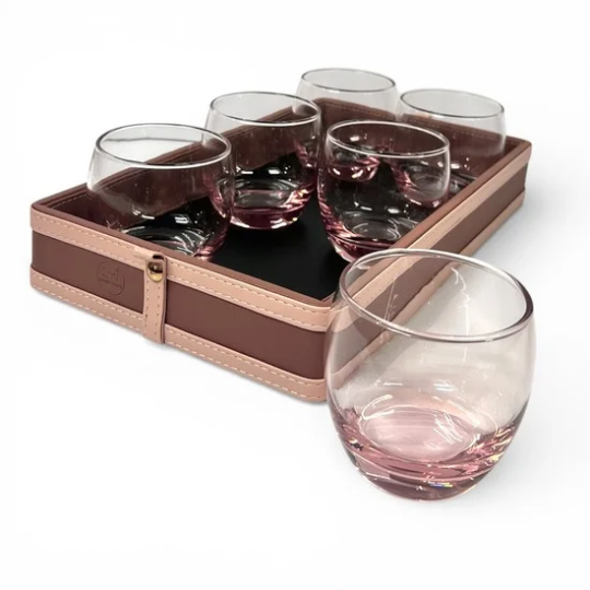 Bhavya Peach Thandai 7 pieces Set