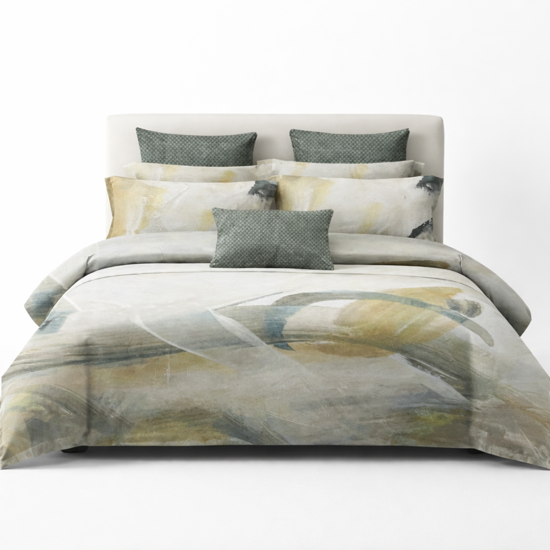 Sentino King Size Bedsheet - Came Grey