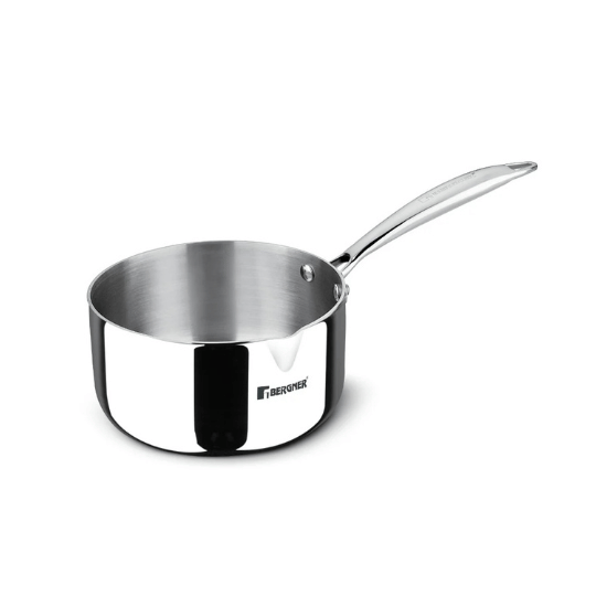 Bergner Argent TriPly Stainless Steel Saucepan – 14cm