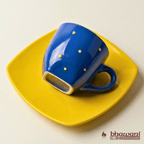 Bhavya Polka Rain Cup & Saucer Set