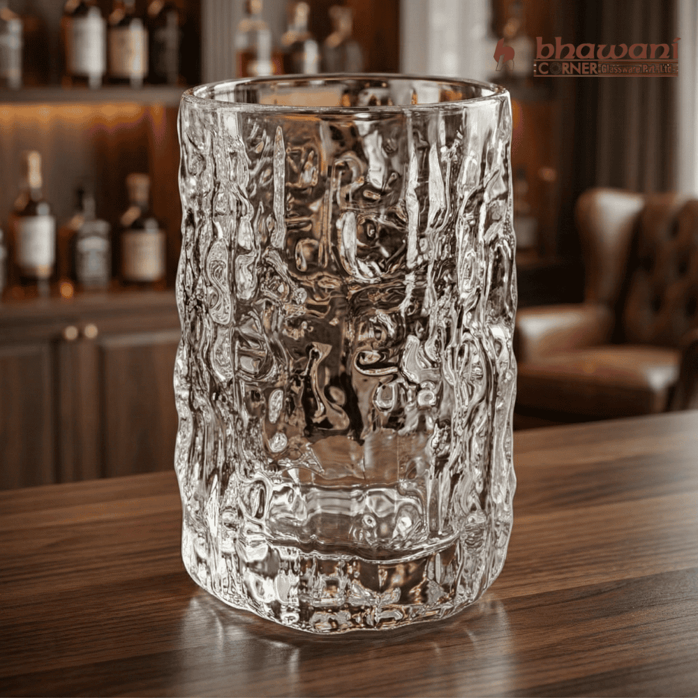 Bhavya Volcano Glass Tumbler Set (Set of 6)