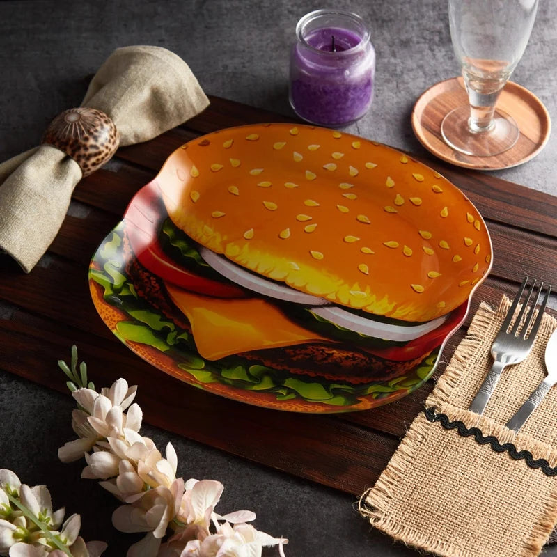 Burger Platter 2 Pieces Set