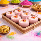 Bhavya Peach Thandai 7 pieces Set
