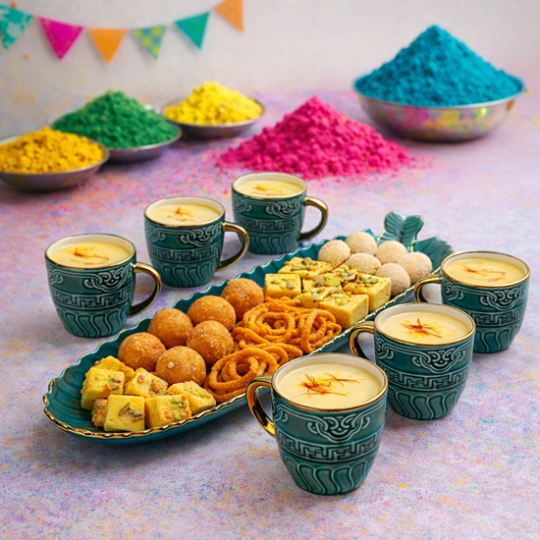 Bhavya Royal Olive Holi Party Set
