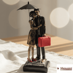 COUPLE UNDER UMBRELLA