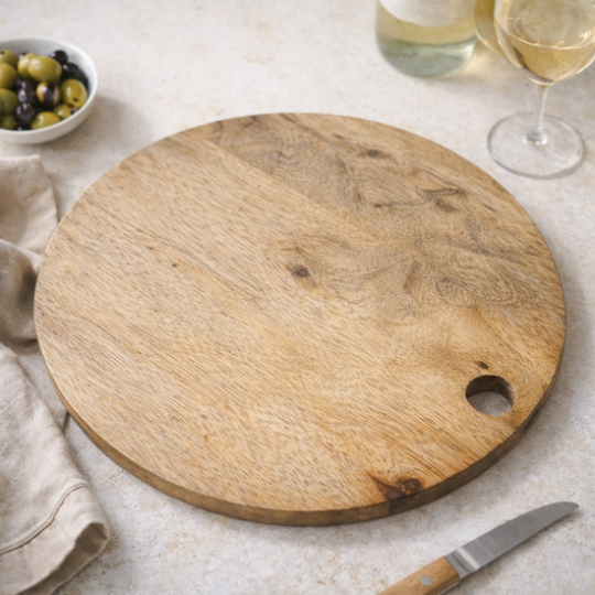 Bhavya Aamwood Round Platter