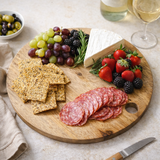 Bhavya Aamwood Round Platter