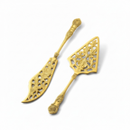 Regalia Gold Filigree Cake Serving Set