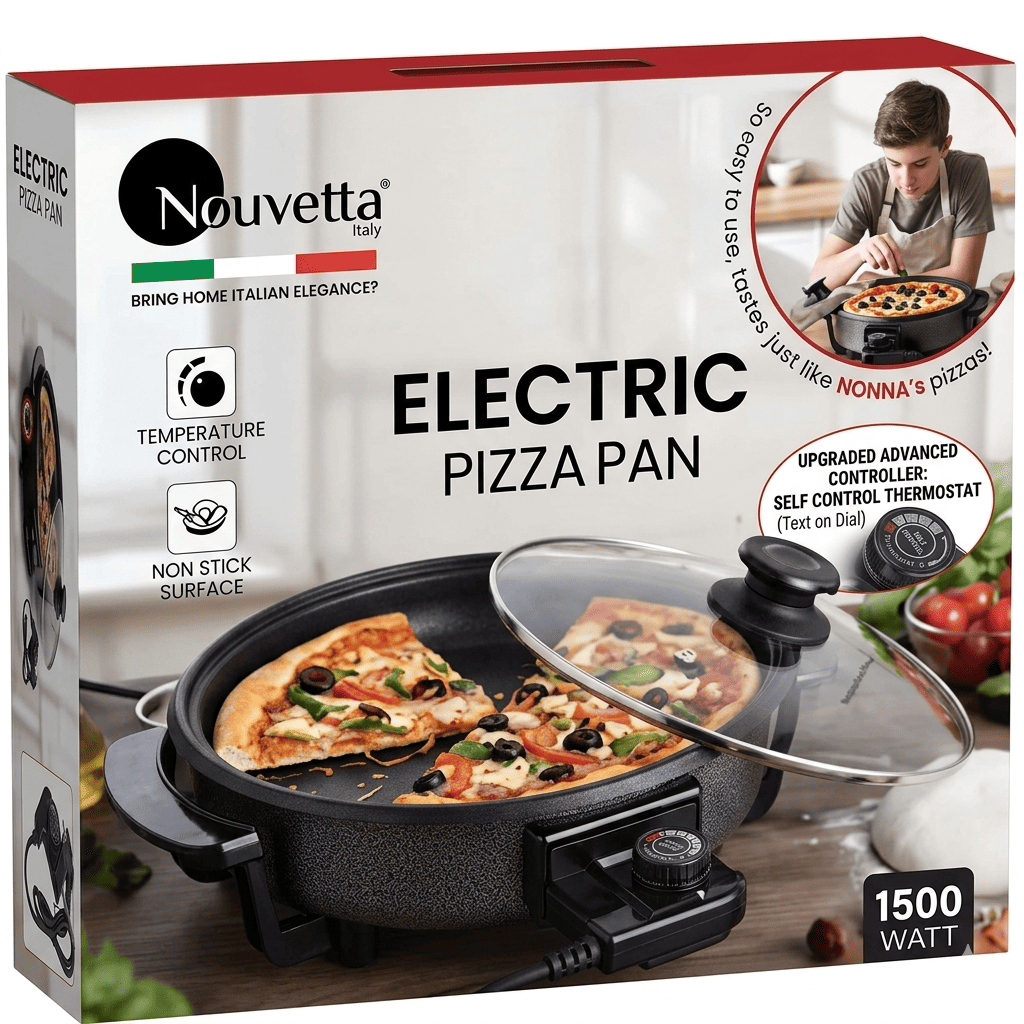 Nouvetta Italy  Electric Pizza Pan