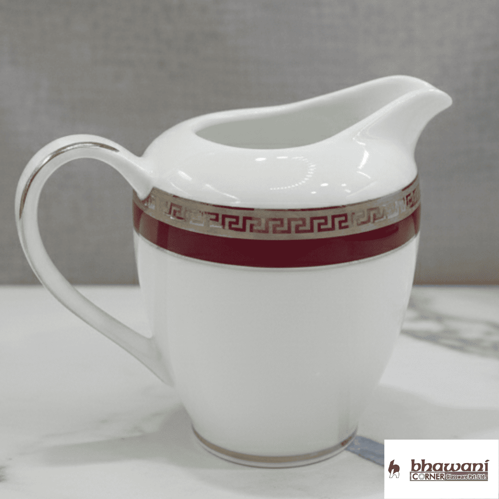 RHAYA RED – 17 PIECE PORCELAIN TEA SET