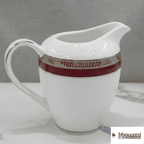 RHAYA RED – 17 PIECE PORCELAIN TEA SET