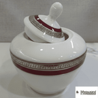 RHAYA RED – 17 PIECE PORCELAIN TEA SET