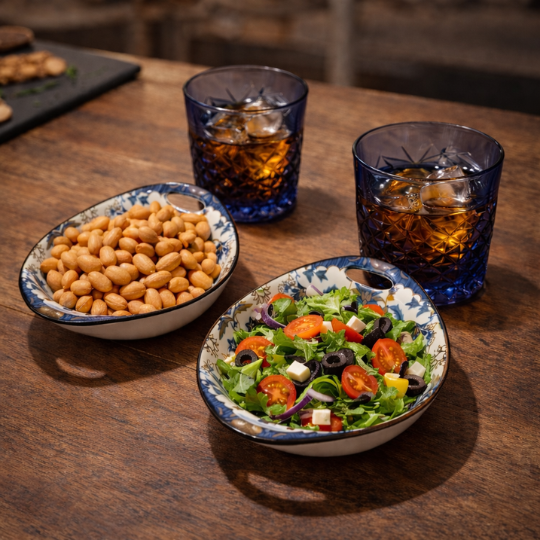 Bhavya Timeless Inidgo Whisky Set