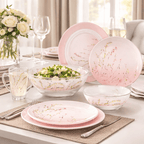 Luminarc Simply Trompette Opal Tableware – Pink