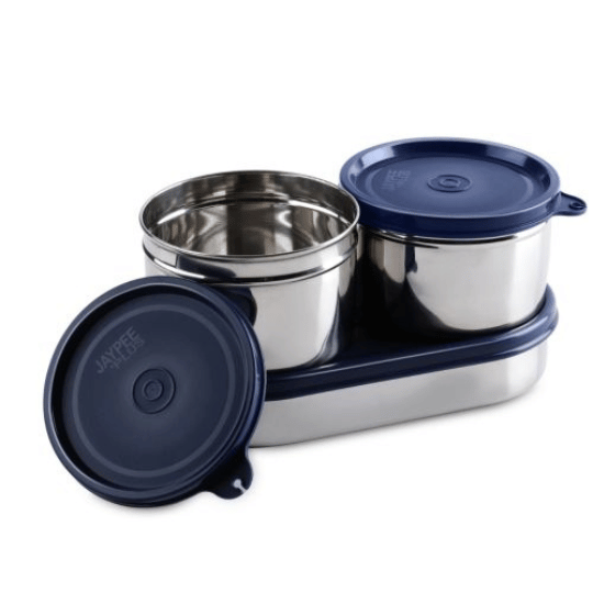 Jaypee Basix Stainless Steel Lunch Box with Insulated Bag
