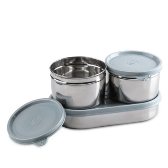 Jaypee Basix Stainless Steel Lunch Box with Insulated Bag