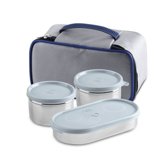 Jaypee Basix Stainless Steel Lunch Box with Insulated Bag