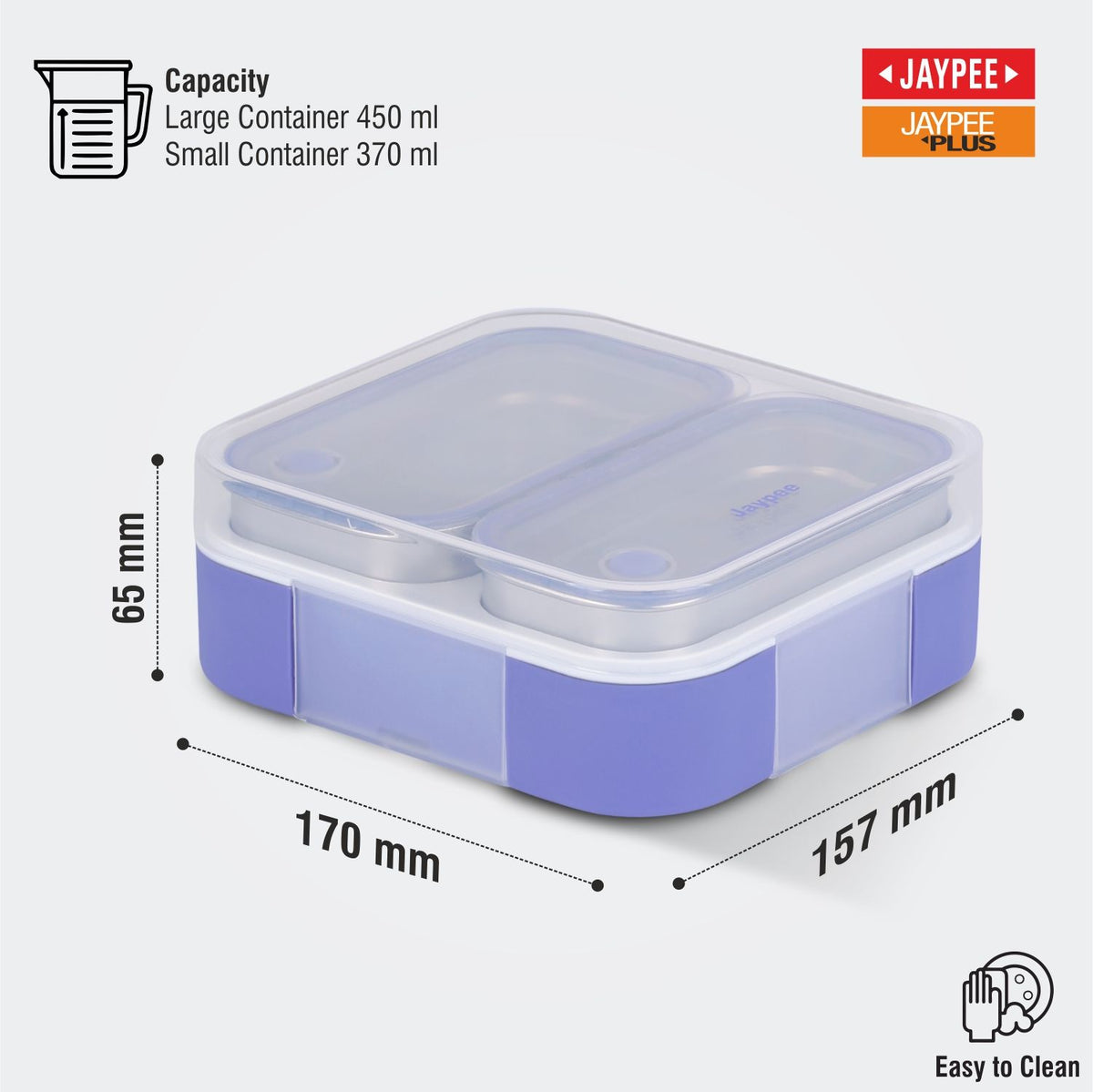 Jaypee Boxi 2 Lunch Box Purple