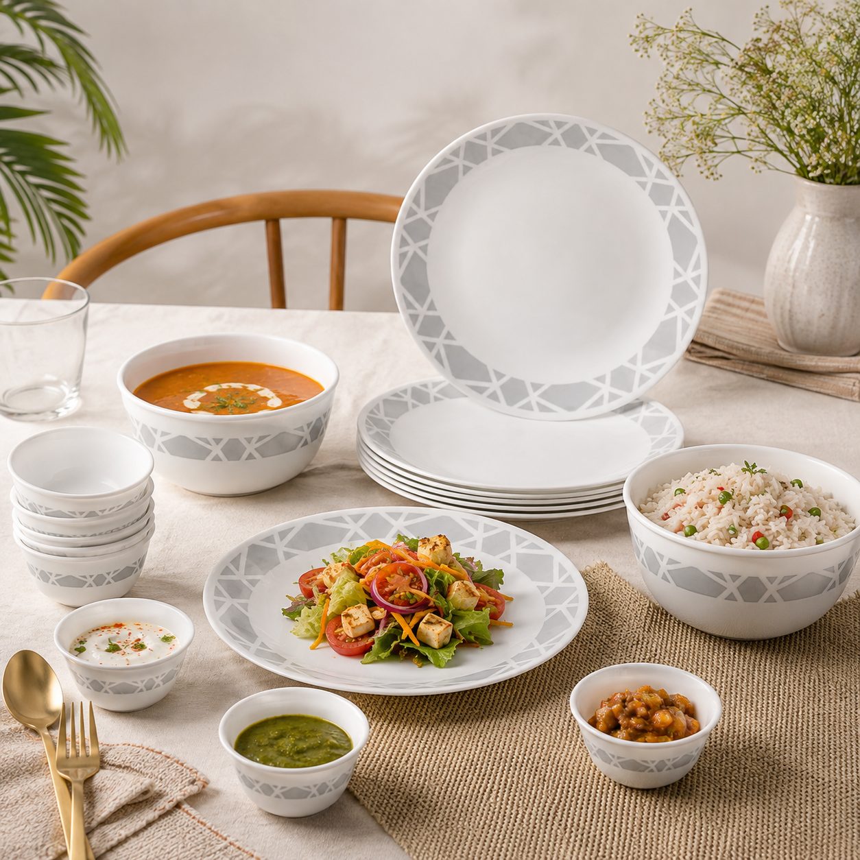 Corelle Modena 14 Pieces Dinner Set