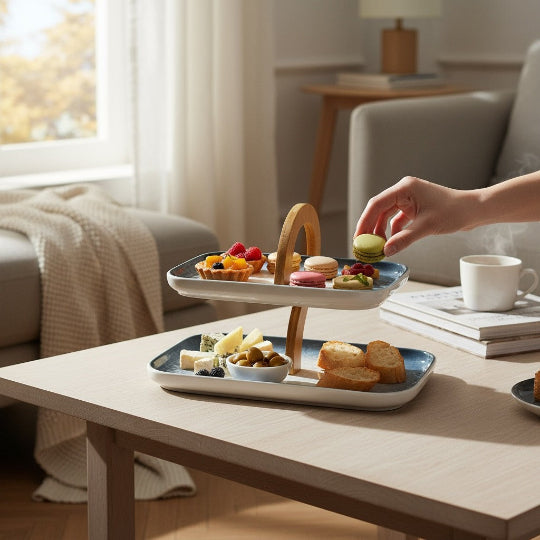 Eleganza Two Tier Platter