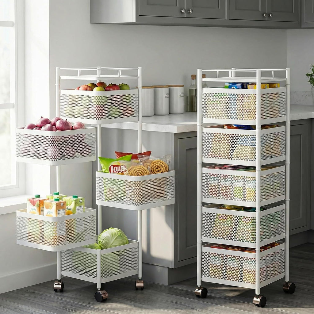 Five-Tier Square Metal Rack