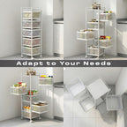Five-Tier Square Metal Rack