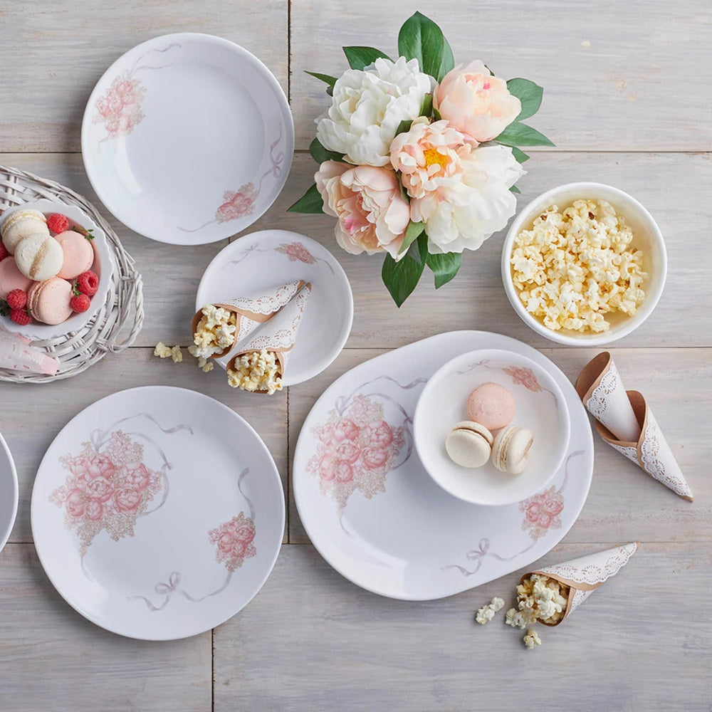 Corelle Peony Bouquet 21 Pcs Dinner Set
