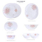 Corelle Peony Bouquet 21 Pcs Dinner Set