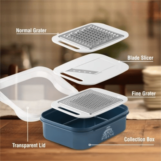 Jaypee Quickuts 1200 ml Grater & Slicer Set